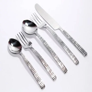 Juego de cubiertos de fiesta sostenible, cuchara con mango de Metal hecha a mano, tenedor, cuchillo para uso de mesa para uso Regular - Product Image 5
