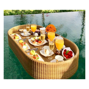 Plateau flottant de forme multiple de luxe dans la piscine de l'hôtel Made in Viet Nam Plateau de service flottant Plateau de service pour le petit déjeuner - Product Image 6