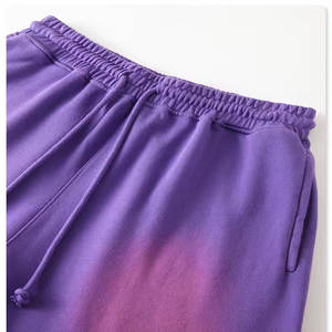 Offre Spéciale acide pierre lavage dégradé hommes shorts été vintage cordon français éponge homme shorts avec poches 2024 - Product Image 4