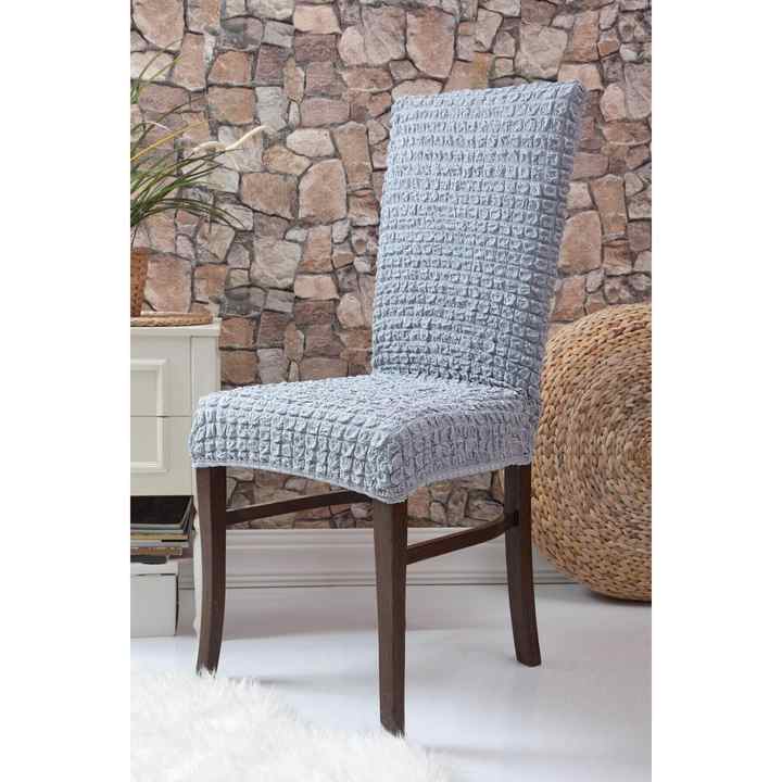 Flexible Washable Wrinkled Skirtless Chair Cover Chair Cover 1 Piece