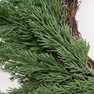 Guirnalda Navideña de Ciprés de 30 cm, Decoración Tradicional Italiana para Montar en la Pared, Guirnaldas y Coronas Elegantes para las Fiestas - Product Image 4