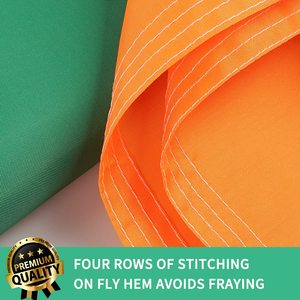 ธงชาติสหรัฐอเมริกา TOP FLAGSINC ทุกคนยินดีต้อนรับที่นี่ ขนาด 12x18 นิ้ว ธงชาติไอร์แลนด์ (ลายเย็บ) ทนทานสำหรับใช้งานกลางแจ้ง ทำจากไนลอน 210D สำหรับเรือยอชท์ - Product Image 3