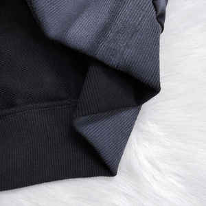 Sweat-shirts à capuche unis en coton 100% tendance, style décontracté, à fermeture éclair, brodés, avec pierres en diamant, personnalisés pour hommes, automne - Product Image 3