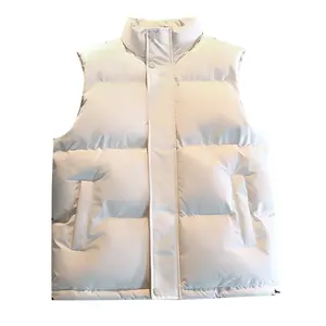 Gilet d'extérieur sans manches pour hommes, gilet en duvet, doudoune à bulles, veste de sport, vestes en duvet d'hiver - Product Image 1