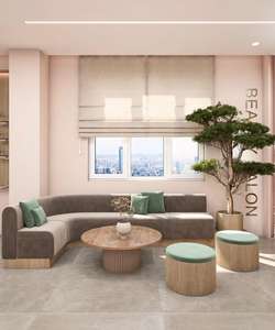 Espejo de Salón Moderno de Madera Ajustable, Ecológico, Portátil y Versátil, Lavabo para Lavado de Cabello, Estaciones de Belleza/Barbería para Exteriores - Product Image 5