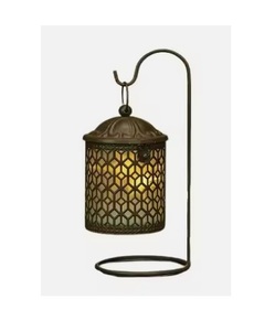 Modern Design Iron Etching <b>Lantern</b> with Black Black Powder Coated and Gold Mirgan Inside the <b>Lantern</b> <b>Camping</b> <b>Lanterns</b> - Product Image 6