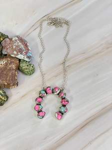 Collier en argent sterling fait à la main en barbe à papa turquoise Pastel Gemstone Boho Jewelry - Product Image 3