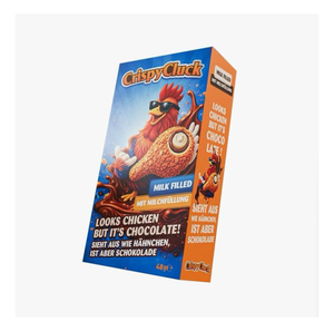 Chocolats en forme de poulet frit croustillant en vrac, 48g, carton de 24, poids net 1,152kg, pour clubs de vente en gros et vente au détail - Product Image 1
