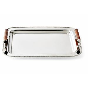 Assiette de service pour hôtel Organisateur en métal Plateau de service rond en acier inoxydable pour restaurant d'hôtel avec logo personnalisé - Product Image 2
