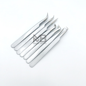 แหนบต่อขนตาสแตนเลส ปลายแหลมสีตามสั่ง เครื่องมือต่อขนตาแบบปรับแต่งได้ - Product Image 5