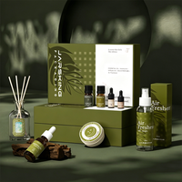 OEM ODM Boîte Cadeau Vide Vert Olive pour Emballage Parfumé, Bouteille Diffuseur en Verre Transparent, Flacon Vaporisateur Cosmétique, Flacons compte-gouttes Ambrés en Gros