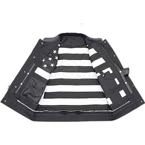 Produit portable Gilet en cuir pour hommes Gilet en cuir professionnel confortable en cuir épais - Product Image 5