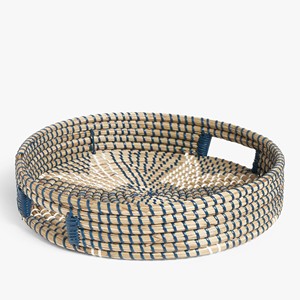 Plateau de luxe en herbe de mer pour servir des fruits secs, des collations, du thé, du café, accessoire de haute qualité, plateaux en herbe de mer - Product Image 4