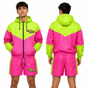 Sports Training Travel Performance Windbreaker Shorts <b>Set</b> Men's Comfortable Quick Dry Breathable Nylon/Polyester Streetwear - Product Image 2