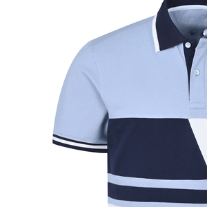 Polo en coton de luxe pour homme, logo personnalisé, manches courtes, design grande taille, coupe confortable pour un usage décontracté, au bureau ou en été - Product Image 3