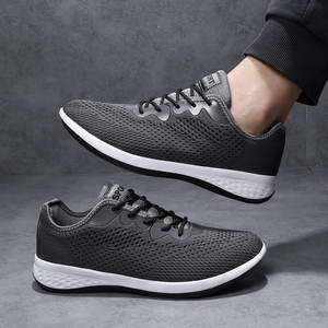 Factory Custom Wholesale <b>Men's</b> Casual Sports <b>Shoes</b> DTY Breathable <b>Lightweight</b> Lining Mesh Lace-up Soft Runners <b>Shoes</b> <b>Men</b> - Product Image 5