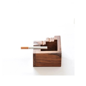 Cendrier en bois et demi-marbre Matériau de haute qualité avec couleur personnalisée avec tailles 4.5x1.5 pouces - Product Image 2