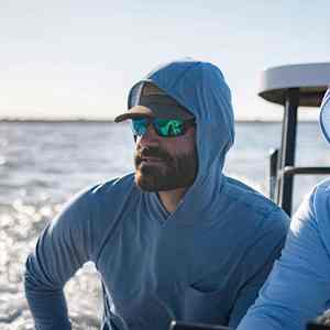 Sweat-shirts de pêche à manches longues pour hommes en tissu extensible personnalisé, couleur unie, protection extérieure, sweat-shirts de pêche - Product Image 5