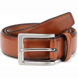 Cinturones de Cuero Duraderos de Alta Calidad con Hebilla de Aleación de Cuero Vacuno, Color Sólido, Logotipo Personalizado, Estilo Formal para Hombre, MOQ Bajo, Moda Premium - Product Image 1