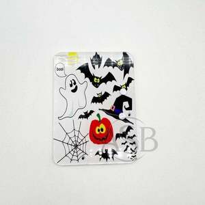 Azulejos de pestañas acrílicas con logotipo privado de Halloween con imanes para pinzas Diseño personalizado sostenible Azulejos de pestañas con lazo de grito de terror - Product Image 4