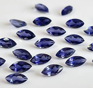 Iolite naturelle marquise à facettes 4x8mm -Top bonne couleur Iolite marquise à facettes excellente qualité - Product Image 2