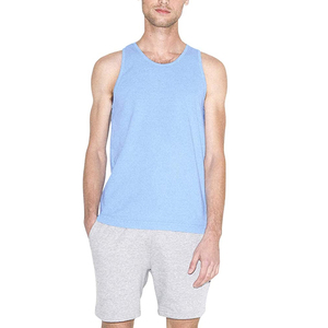 Débardeur de sport décontracté en fibre de bambou/coton pour homme, coupe athlétique, respirant, séchage rapide, écologique, personnalisable - Product Image 4