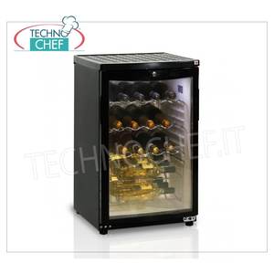 Cave à vin réfrigérée TechnoChef COOL HEAD à porte vitrée, 85 litres, électrique, autoportante, plage de température +4/+10°C - Product Image 2