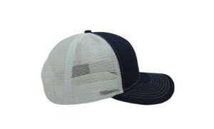 Injae Viña Vietnam Sombreros Fábrica Custom Azul oscuro/Blanco Sombreros de camionero en blanco Promoción Precio barato Gorra Snapback - Product Image 2