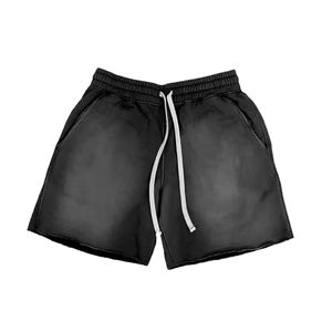 Short Homme Confortable Décontracté Délavé à l'Acide Couleur Personnalisée XS Taille Tissu Éponge Vintage Solide Design High Street Simple Plain - Product Image 4