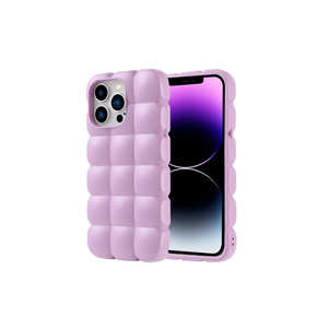 Coque en silicone souple isolée et brillante pour iPhone 14 Pro Max 13 Pro Max 14 Plus 13 Plus A50 XR - Couleur Lila - Product Image 1