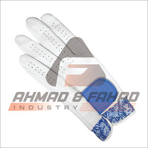 Guantes de golf de cuero Cabretta con logotipo personalizado de la industria A & F, agarre de mano izquierda transpirable de alta calidad, protección UV, precio de fábrica para - Product Image 4