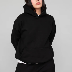 Sudadera con Capucha Casual para Mujer, Otoño/Invierno, 100% Algodón, Transpirable, de Secado Rápido, con Logotipo Estampado en la Parte Delantera, Cuello con Capucha Cómodo - Product Image 4