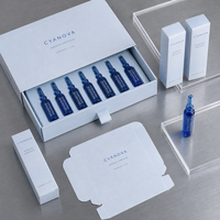 Cajas de Cartón Plegables para Cosméticos, Cajas de Papel Impresas Personalizadas para Limpiador, Humectante y Suero, Logotipo Personalizado para Minoristas, Fabricante de Marca Privada