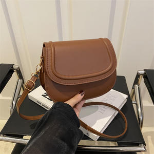 Bolso de Hombro de Verano para Mujer, Estilo Occidental Informal Retro, Color Sólido, Pequeño, Nueva Moda - Product Image 3