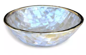 Bol unique en nacre blanche pour décor de cuisine Rangement de fête écologique Plat de style classique pour fruits et bijoux - Product Image 4