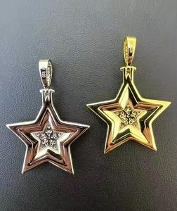 Pendentif Hip Hop en diamant de qualité standard pour pendentif Hip Hop Moissanite unisexe disponible en quantité en vrac d'Inde - Product Image 6