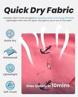 Shorts de bain décontractés pour hommes 100% coton Impression numérique Écologique Séchage rapide Protection UV Vente en gros