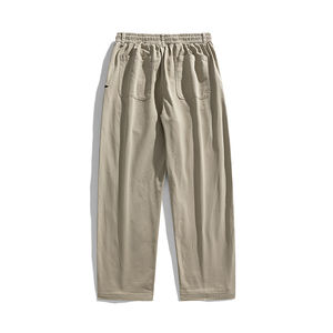 กางเกงขายส่งผ้าแคนวาสคุณภาพพรีเมียม น้ำหนักเบา ทรงตรง สไตล์ลำลองสำหรับผู้ชาย ระบายอากาศดี แฟชั่นแนวสตรีท พร้อมบริการสกรีนโลโก้และออกแบบ OEM - Product Image 5