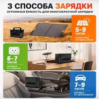 Stasiun Daya De Muda 1200W 1008Wh Gelombang Sinus Murni Baterai Lithium LiFePO4 dengan Dukungan Panel Surya untuk Rumah & Berkemah