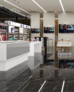 Chất lượng cao chống trượt núi lửa gạch đen cho nhà bếp hiện đại cho căn hộ biệt thự Sản xuất tại Ấn Độ trên mua số lượng lớn - Product Image 2