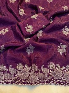 Sari C-Pallu de bordado múltiple con hermoso Sari de diseñador de Oro suave de calidad superior con hermoso - Product Image 1