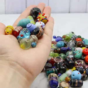 6-12 mm New Loose <b>Crystal</b> Lampwork & Glass <b>Beads</b> for Jewelry Making Colorful DIY <b>Bracelets</b> & Decorations - Product Image 4