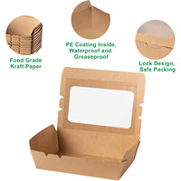 Boîte de rangement jetable pour frites, en papier gaufré imprimé avec revêtement UV, en matériau recyclé et pelliculage mat