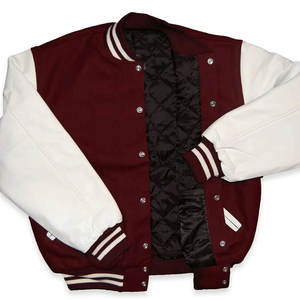 Logo personnalisé coupe-vent nouveau design avec manches en cuir vêtements de plein air veste universitaire pour hommes veste pour hommes respirant taille normale - Product Image 3