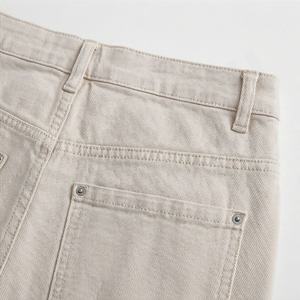 Pantalones Anchos de Mezclilla para Mujer, Estilo Hip Hop Vintage Americano, Bordado con Patrón Geométrico, Color Personalizado, Pantalones Holgados - Product Image 4