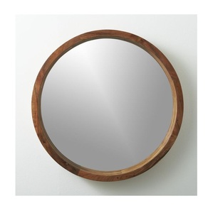 Espejo de pared de madera con marco de Mango pulido antiguo oscuro, espejo decorativo para pared del hogar - Product Image 5