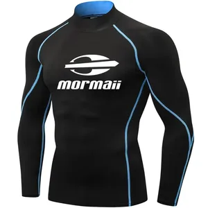 <b>Men's</b> Long Sleeve Rashguard UV Protection Swimsuit with Surf T-shirt <b>for</b> Beach <b>Swimming</b> Diving Surfing - Product Image 3