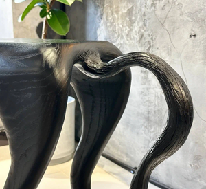 Mesa Consola Decorativa Hecha a Mano con Diseño de Caballo Salvaje en Madera de Olmo Sólido, Consola Artística de Lujo para Interiores de Primera Calidad - Product Image 5