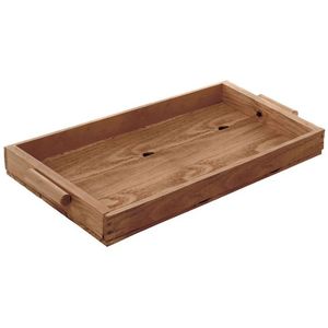 Grand plateau de service rectangulaire en bois très tendance Fournitures d'hôtel polyvalentes et accessoires de cuisine pour le service du petit-déjeuner - Product Image 5