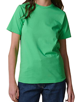 Kaos Wanita Mewah Berkualitas Tinggi Cepat Kering Terkompresi Bernapas Desain Kustom Kerah Bulat Kancing Layanan OEM 3D Solid 100%